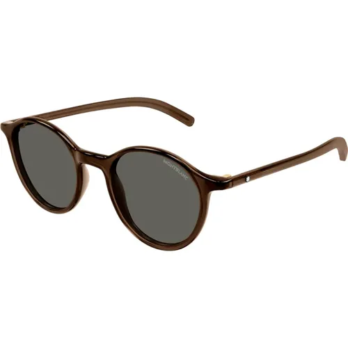 Sonnenbrille Mb0324S Farbcode 002 , Herren, Größe: 50 MM - Montblanc - Modalova