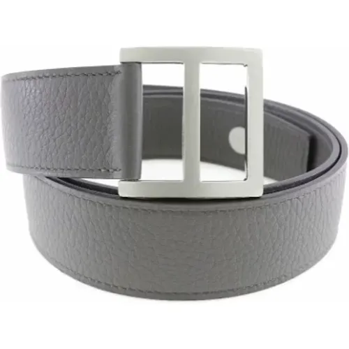 Pre-owned Belts, male, , Size: ONE SIZE Pre-owned Leather belts - Hermès Vintage - Modalova