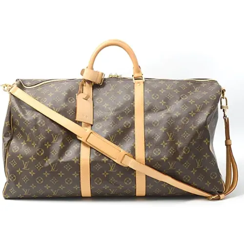 Pre-owned Weekend Bags, female, , Size: ONE SIZE Pre-owned Canvas handbags - Louis Vuitton Vintage - Modalova