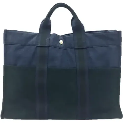 Pre-owned Tote Bags, female, , Size: ONE SIZE Pre-owned Canvas handbags - Hermès Vintage - Modalova