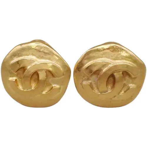 Pre-owned Jewellery, female, , Size: ONE SIZE Pre-owned Metal earrings - Chanel Vintage - Modalova