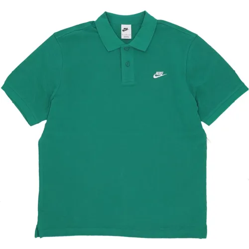 Polo Shirts, male, , Size: XS Essential Pique Polo Shirt Malachite/White - Nike - Modalova