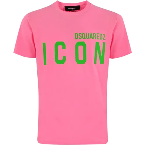 Herren T-Shirt aus Baumwolle mit Logo - Dsquared2 - Modalova