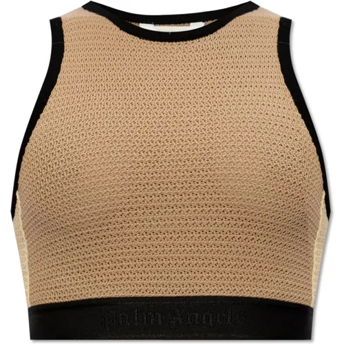 Knit top , female, Sizes: M, S - Palm Angels - Modalova