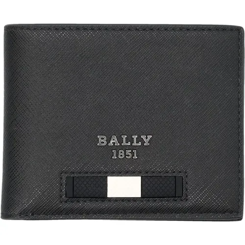 Leather Wallet with 3D Logo , male, Sizes: ONE SIZE - Bally - Modalova