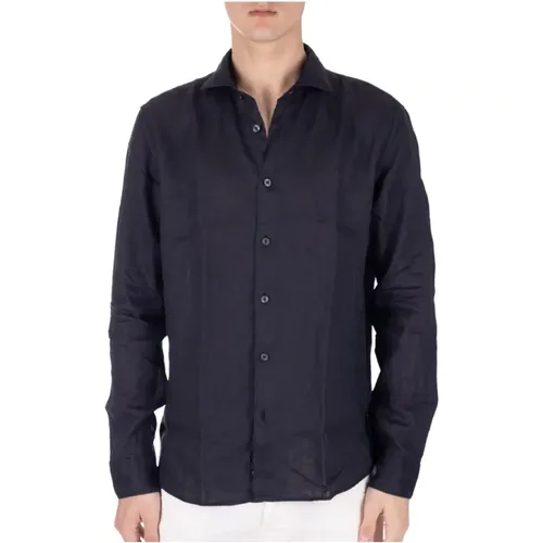 Linen French Collar Shirt , male, Sizes: XS, 2XL, M, XL, L, S - Altea - Modalova