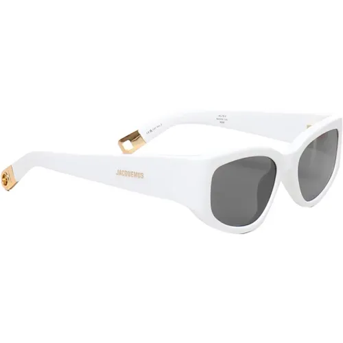 Sunglasses, unisex, , Size: ONE SIZE Sunglasses with Golden Decorations - Jacquemus - Modalova