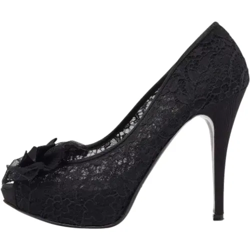 Pre-owned Pumps, female, , Size: 10 US Pre-owned Lace heels - Dolce & Gabbana Pre-owned - Modalova