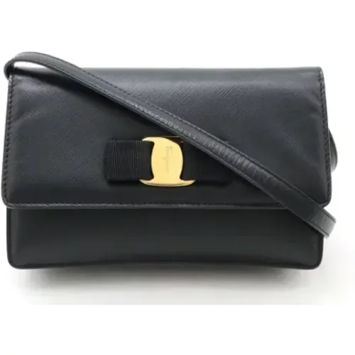 Pre-owned Cross Body Bags, female, , Size: ONE SIZE Pre-owned Leather shoulder-bags - Salvatore Ferragamo Pre-owned - Modalova