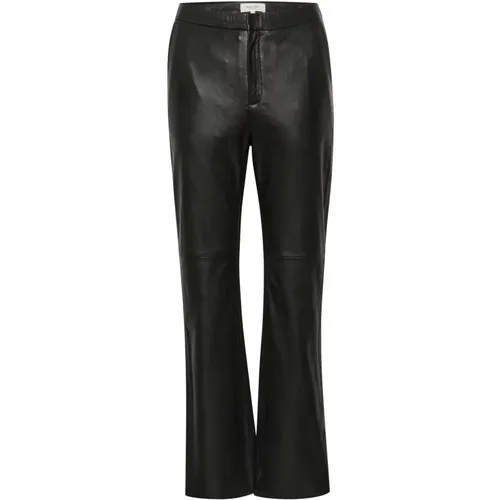 Wide Trousers, female, , Size: 2XL Leather Bootcut Pants - Part Two - Modalova