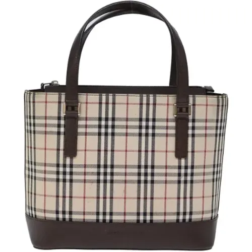 Pre-owned Tote Bags, female, , Size: ONE SIZE Pre-owned Canvas handbags - Burberry Vintage - Modalova