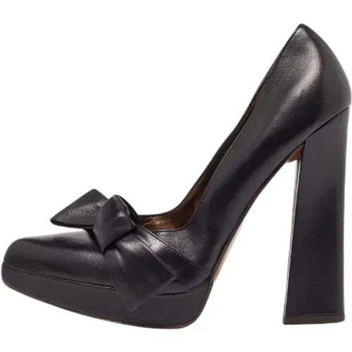 Pre-owned Leather heels , female, Sizes: 7 1/2 UK - Marni Pre-owned - Modalova