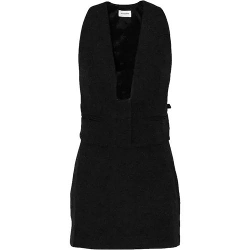 Short Dresses, female, , Size: XS Deep V-Neck Mini Dress - Andamane - Modalova