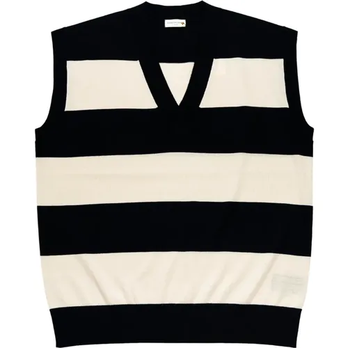 Striped Sleeveless Sweater , male, Sizes: M, L, S - Dries Van Noten - Modalova