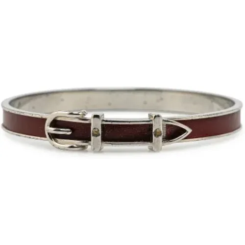 Pre-owned Jewellery, female, , Size: ONE SIZE Pre-owned Leather bracelets - Hermès Vintage - Modalova