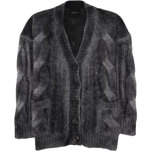 Zopfmuster-Strickjacke - Roberto Collina - Modalova