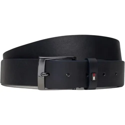 Belts, male, , Size: 110 CM Men's Leather Belt Adan NEW - Tommy Hilfiger - Modalova