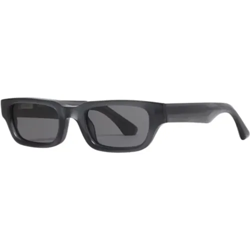 Rechteckige Sonnenbrille Dunkelgrau UV-Schutz , Herren, Größe: ONE Size - CHiMi - Modalova