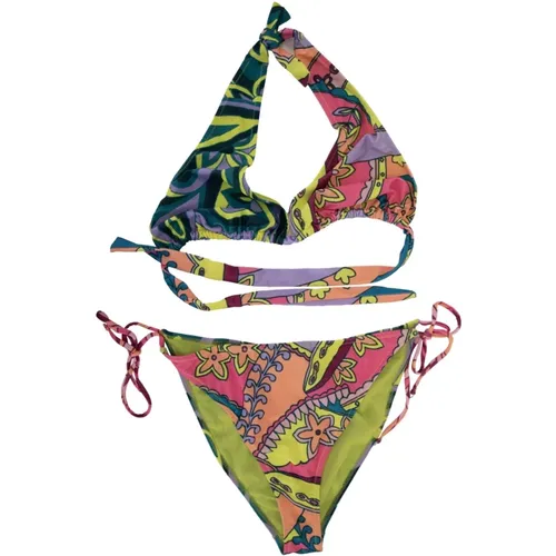 Bikinis, female, , Size: L Ruffled Bikini Set - Me-Fui - Modalova