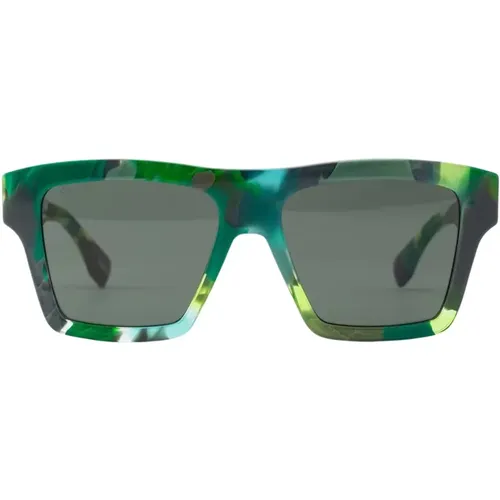 Grüner Rahmen Sonnenbrille , unisex, Größe: 55 MM - Gucci - Modalova