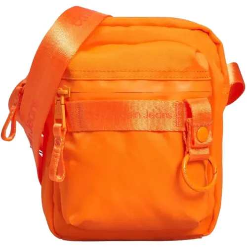 Stilvolle und funktionale orangefarbene Umhängetasche , Damen, Größe: ONE Size - Calvin Klein - Modalova