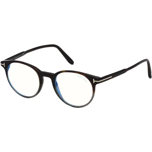 Glasses, unisex, , Size: 47 MM Blue Block Eyewear Frames Dark Havana - Tom Ford - Modalova