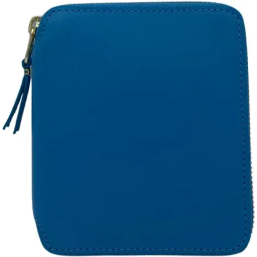 Blaue Lederbrieftasche , Herren, Größe: ONE Size - Comme des Garçons - Modalova