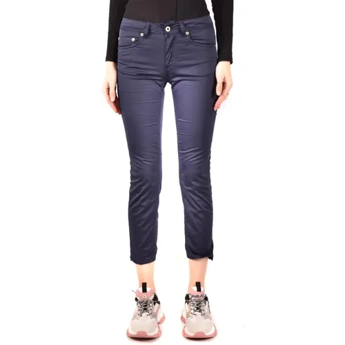 Slim Fit Chinos with Punk Style , female, Sizes: W25 - Dondup - Modalova