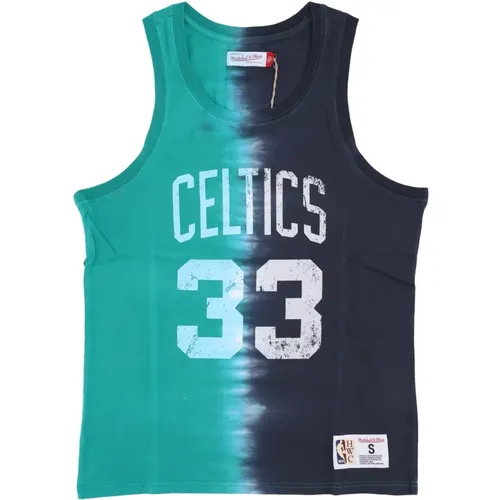 Sportswear, male, , Size: L Larry Bird NBA Tie Dye Tank - Mitchell & Ness - Modalova