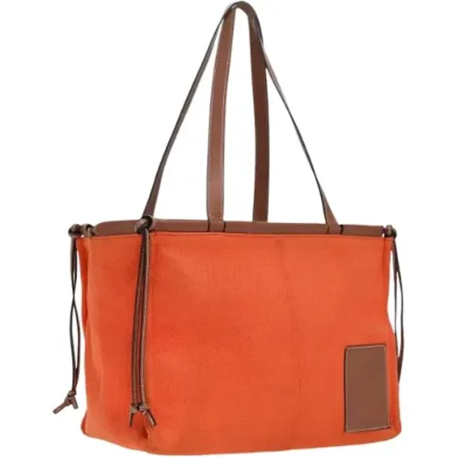 Pre-owned Tote Bags, female, , Size: ONE SIZE Pre-owned Canvas handbags - Loewe Pre-owned - Modalova