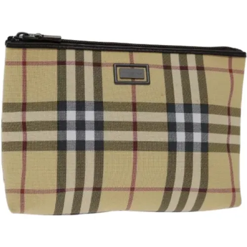 Pre-owned Bags, female, , Size: ONE SIZE Pre-owned Canvas pouches - Burberry Vintage - Modalova