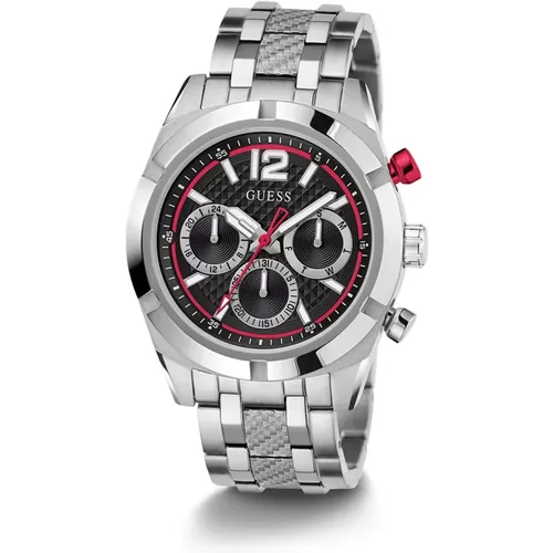Watches, male, , Size: ONE SIZE Multifunction Resistance Watch - Guess - Modalova