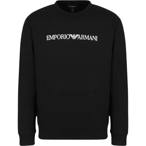 Sweatshirts, male, , Size: 2XL Crew Neck Sweatshirt - Emporio Armani - Modalova