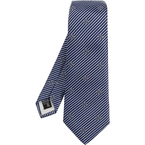 Ties, male, , Size: ONE SIZE Silk tie - Giorgio Armani - Modalova