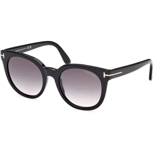 Schwarze Gradient Rauch Sonnenbrille - Tom Ford - Modalova