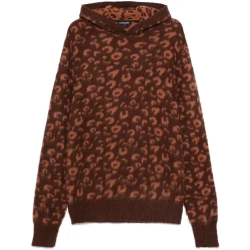 Hoodies, male, , Size: S Animal Pattern Knit Hooded Sweater - Salvatore Santoro - Modalova