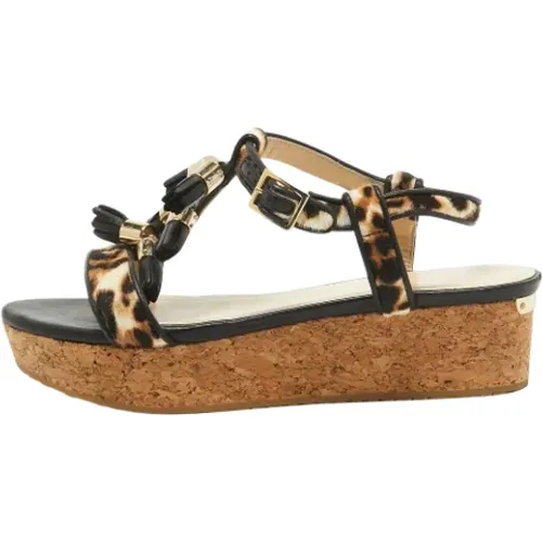 Pre-owned Sandals, female, , Size: 8 1/2 US Pre-owned Leather sandals - Jimmy Choo Pre-owned - Modalova