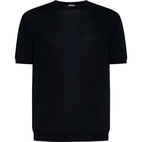 Night Blue Cotton T-shirt , male, Sizes: XL, M, 2XL - Malo - Modalova