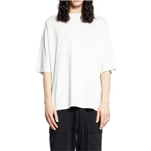 Cream Modal Jersey Oversized T-Shirt , male, Sizes: L, 2XL, XL, S, M - Thom Krom - Modalova