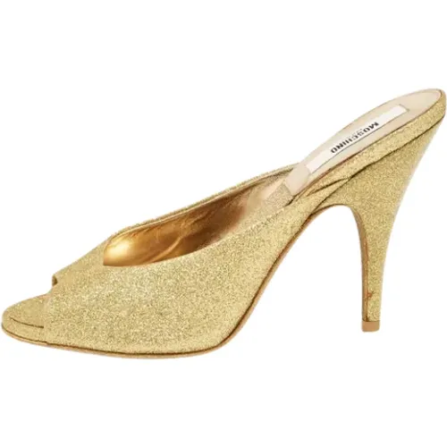 Pre-owned Fabric heels , female, Sizes: 3 UK - Moschino Pre-Owned - Modalova