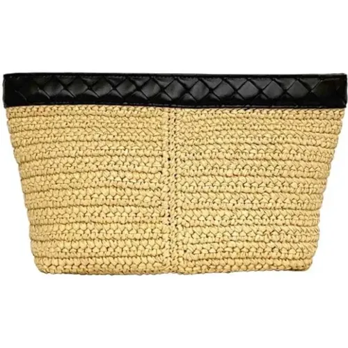 Pre-owned Clutches, female, , Size: ONE SIZE Pre-owned Fabric clutches - Bottega Veneta Vintage - Modalova