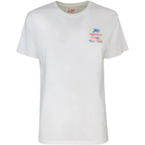 Emilie T-shirt , Damen, Größe: S - MC2 Saint Barth - Modalova