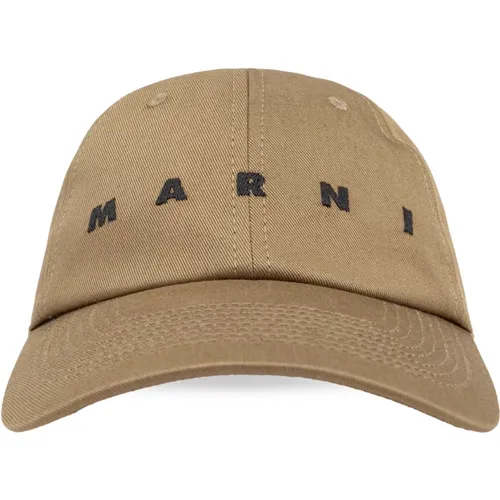 Caps, male, , Size: M Cap with a visor - Marni - Modalova