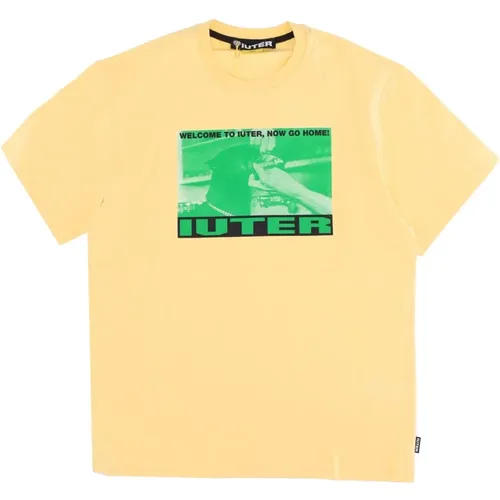 T-Shirts, male, , Size: L Canary Men's Tee Short Sleeve - Iuter - Modalova