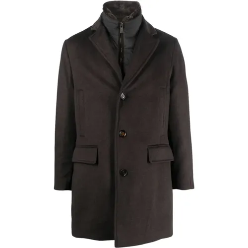 Coat with buttons and notch lapels , male, Sizes: 3XL, 2XL - Moorer - Modalova