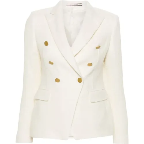 Blazers, female, , Size: XS Jackets Cream - Tagliatore - Modalova