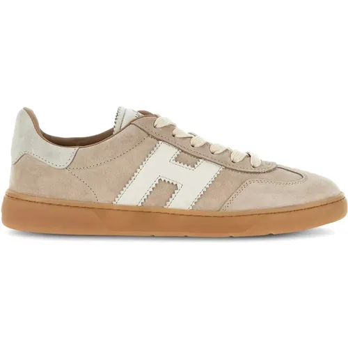 Wildleder Low-Top Sneakers für Frauen , Damen, Größe: 37 EU - Hogan - Modalova