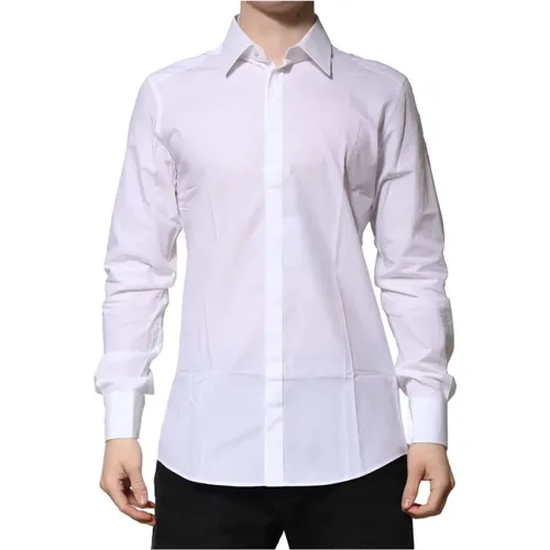 Formal Shirts, male, , Size: XL Classic Shirt Slim Fit - Dolce & Gabbana - Modalova