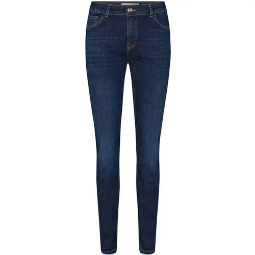 Klassische Blaue Denim Jeans , Damen, Größe: W26 - MOS MOSH - Modalova