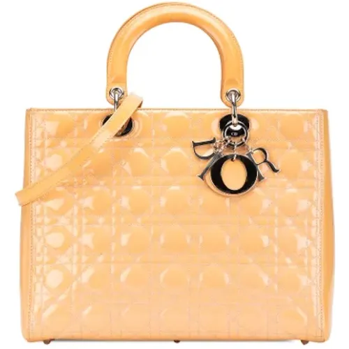 Pre-owned Handbags, female, , Size: ONE SIZE Pre-owned Vintage Leather Handbag - Dior Vintage - Modalova